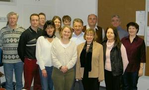 Elizabeth with an EFL class
